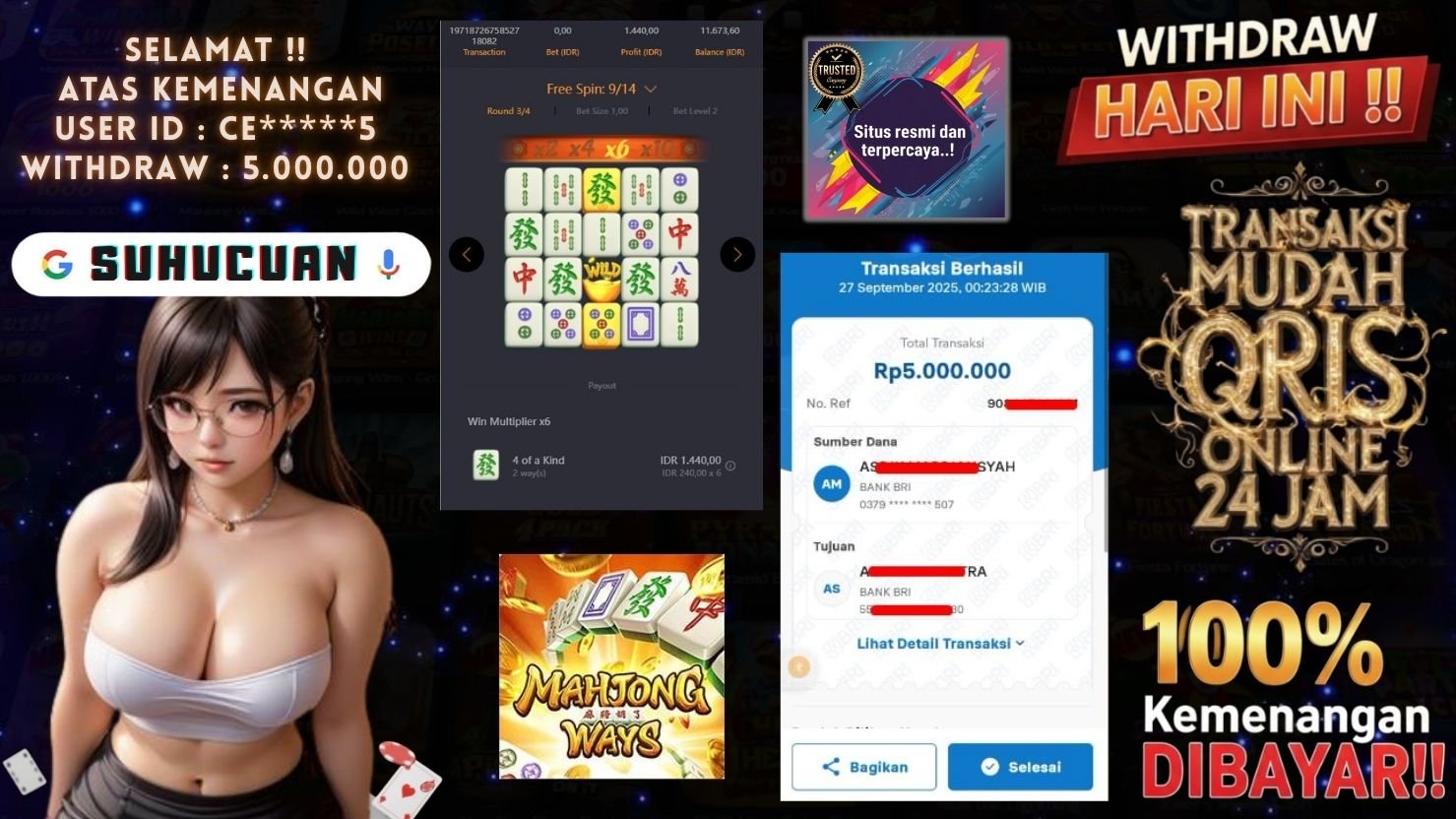 SUHUCUAN JACKPOT SLOT MAHJONG WAYS